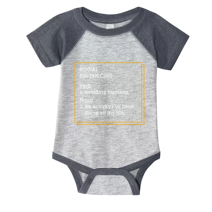 Social Distancing Definition Infant Baby Jersey Bodysuit