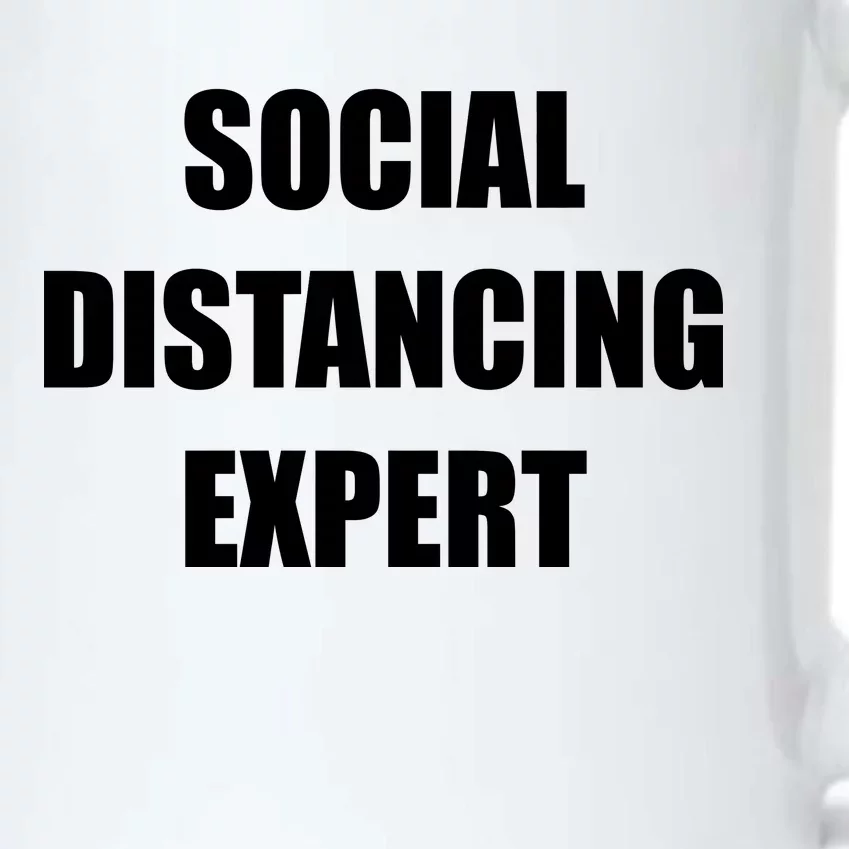 Social Distancing Expert Black Color Changing Mug