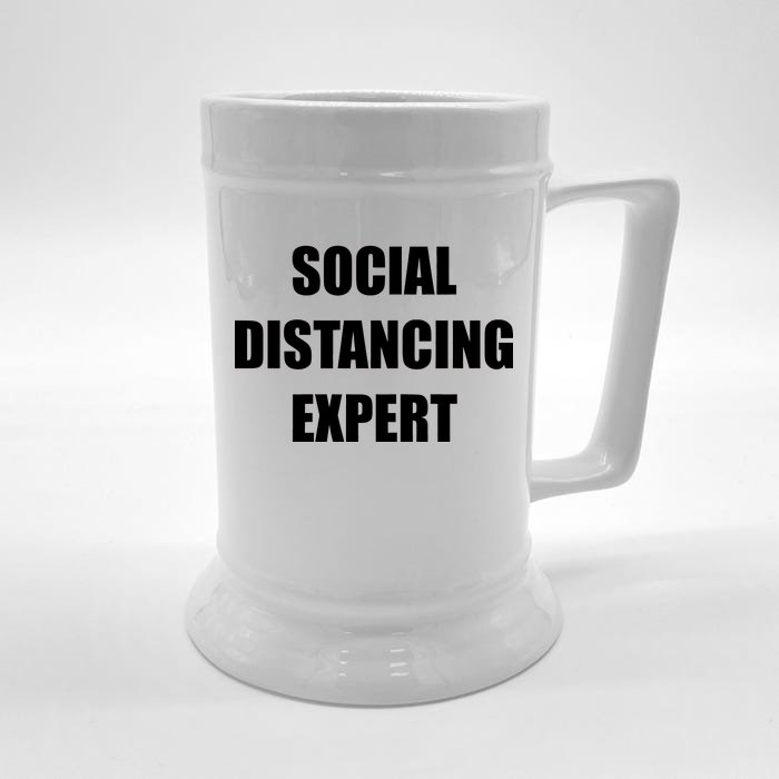 Social Distancing Expert Front & Back Beer Stein