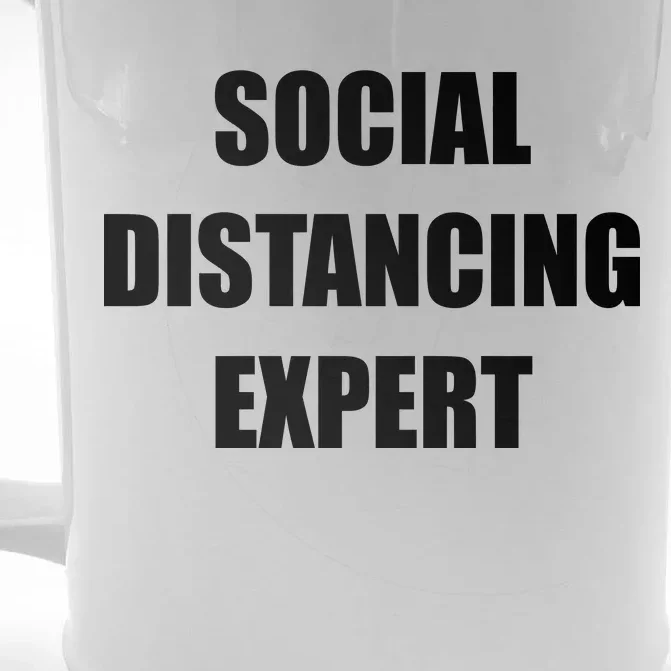 Social Distancing Expert Front & Back Beer Stein