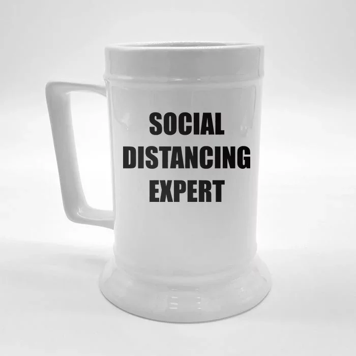 Social Distancing Expert Front & Back Beer Stein