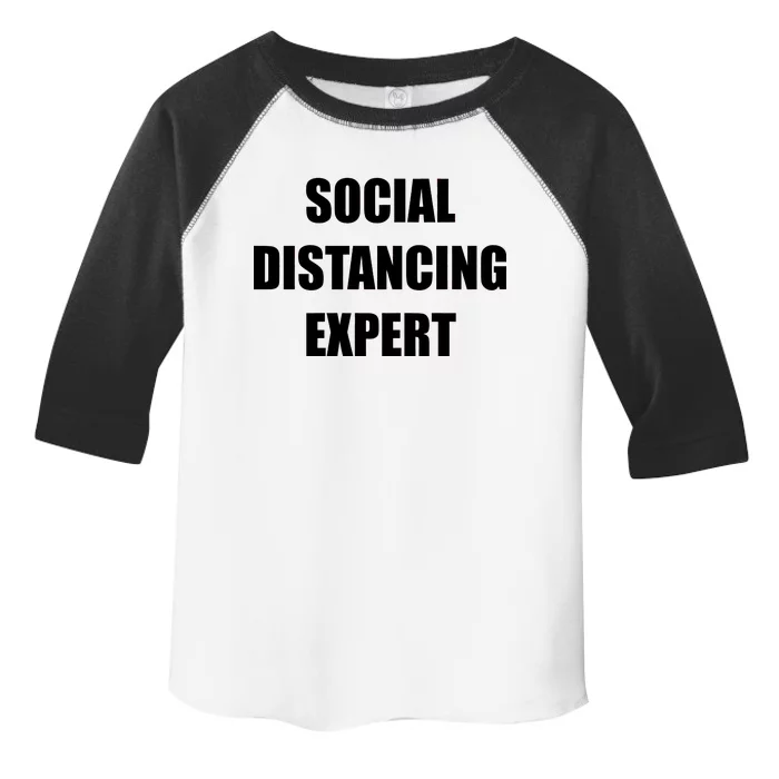 Social Distancing Expert Toddler Fine Jersey T-Shirt