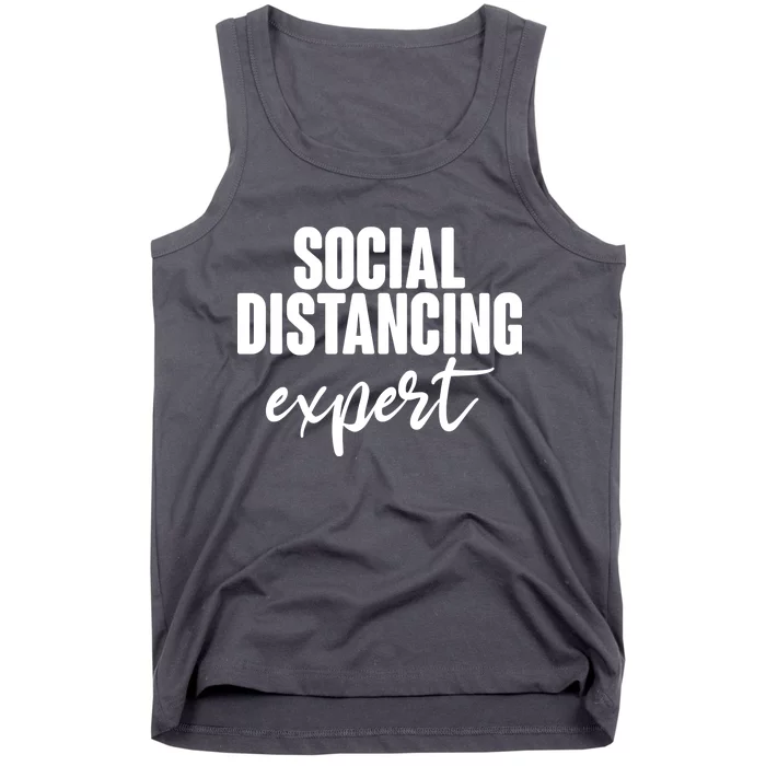 Social Distancing Expert Funny Pandemic Tank Top