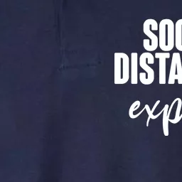 Social Distancing Expert Funny Pandemic Softstyle Adult Sport Polo