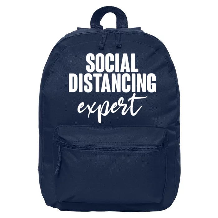 Social Distancing Expert Funny Pandemic 16 in Basic Backpack