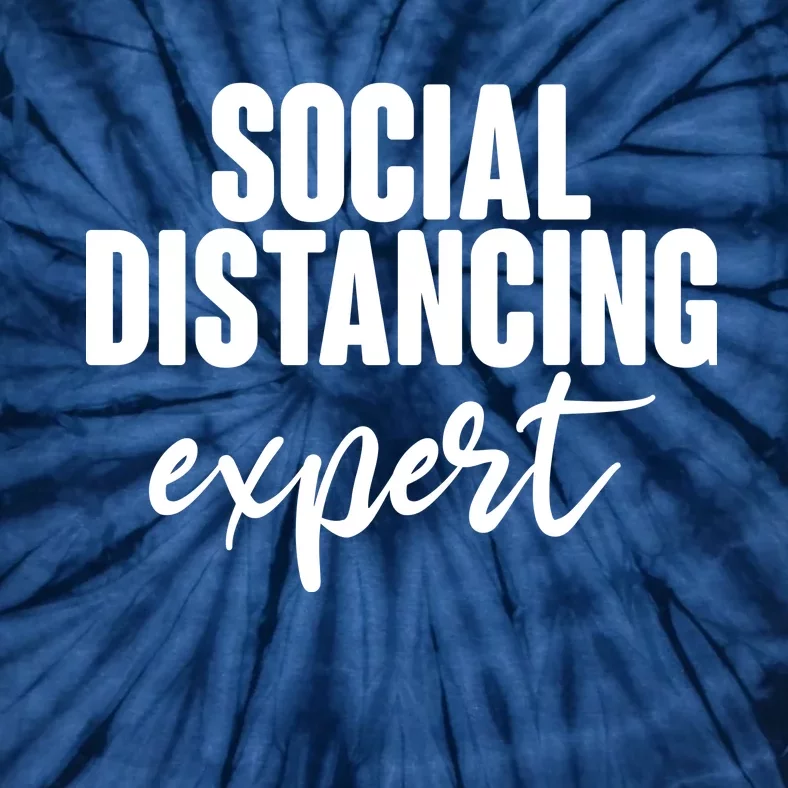 Social Distancing Expert Funny Pandemic Tie-Dye T-Shirt