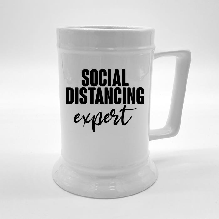 Social Distancing Expert Funny Pandemic Front & Back Beer Stein