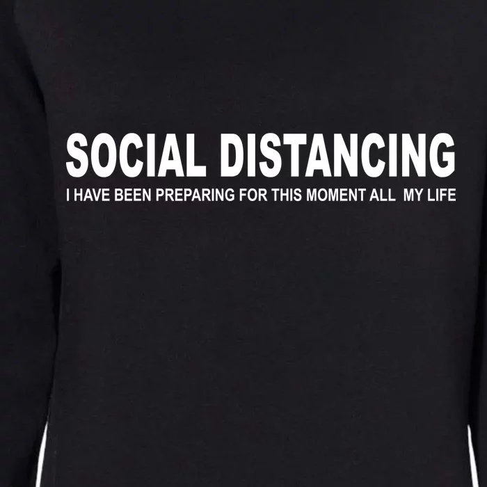 Social Distancing Funny Flu Virus Womens California Wash Sweatshirt