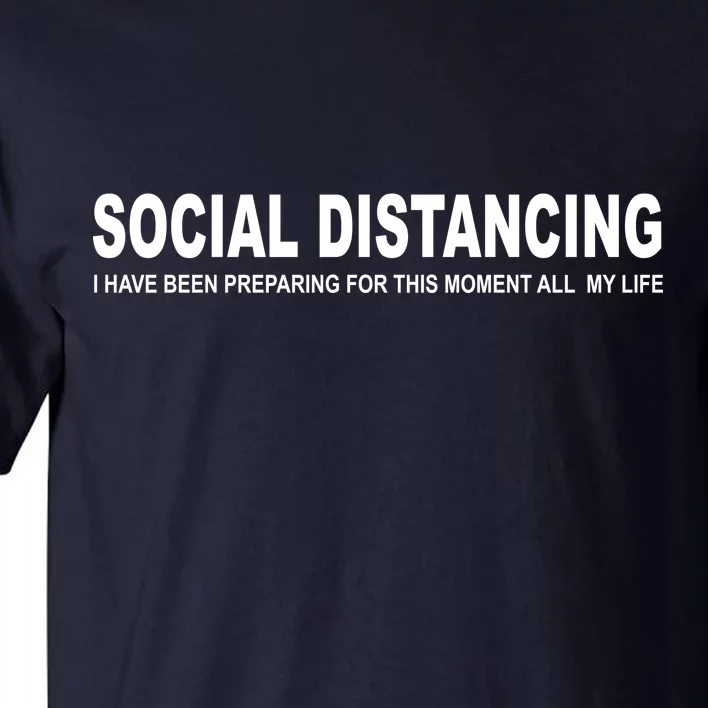 Social Distancing Funny Flu Virus Tall T-Shirt