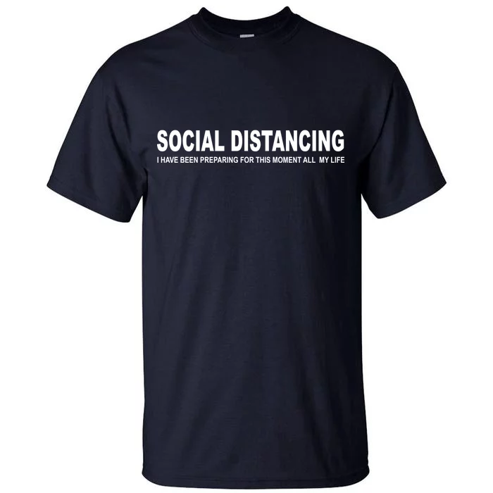 Social Distancing Funny Flu Virus Tall T-Shirt