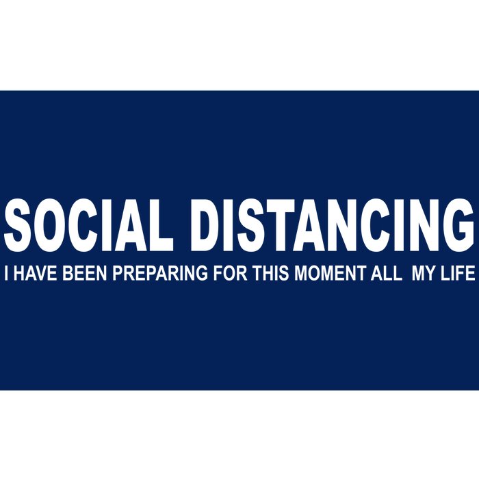 Social Distancing Funny Flu Virus Bumper Sticker