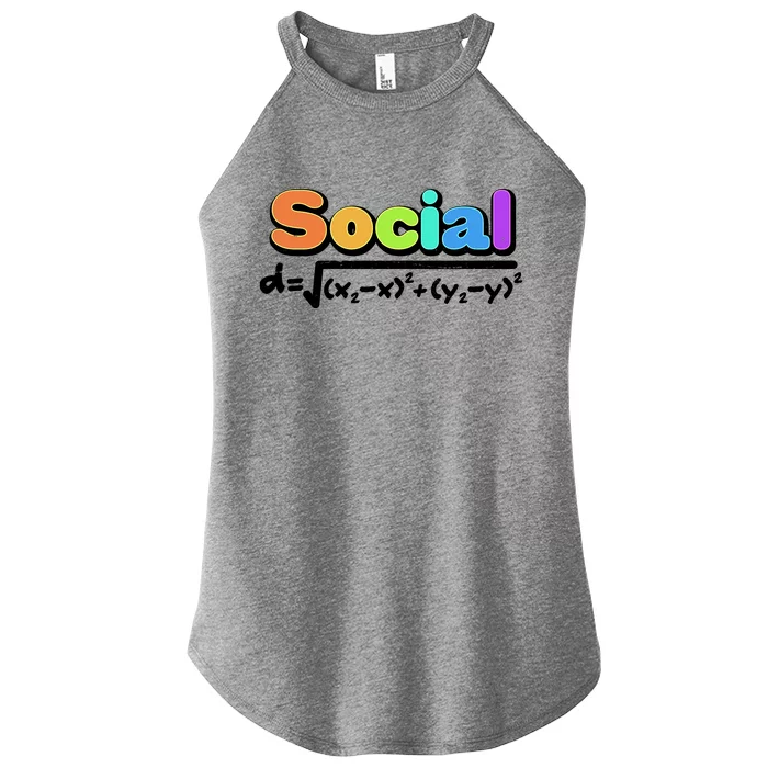 Social Distancing Math Formula Women’s Perfect Tri Rocker Tank