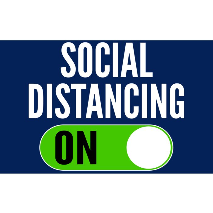 Social Distancing On Button Bumper Sticker