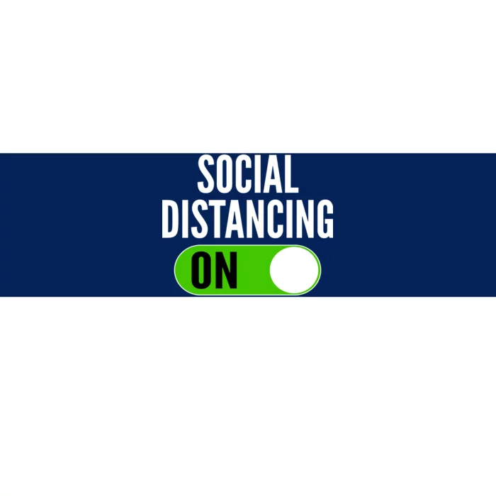 Social Distancing On Button Bumper Sticker