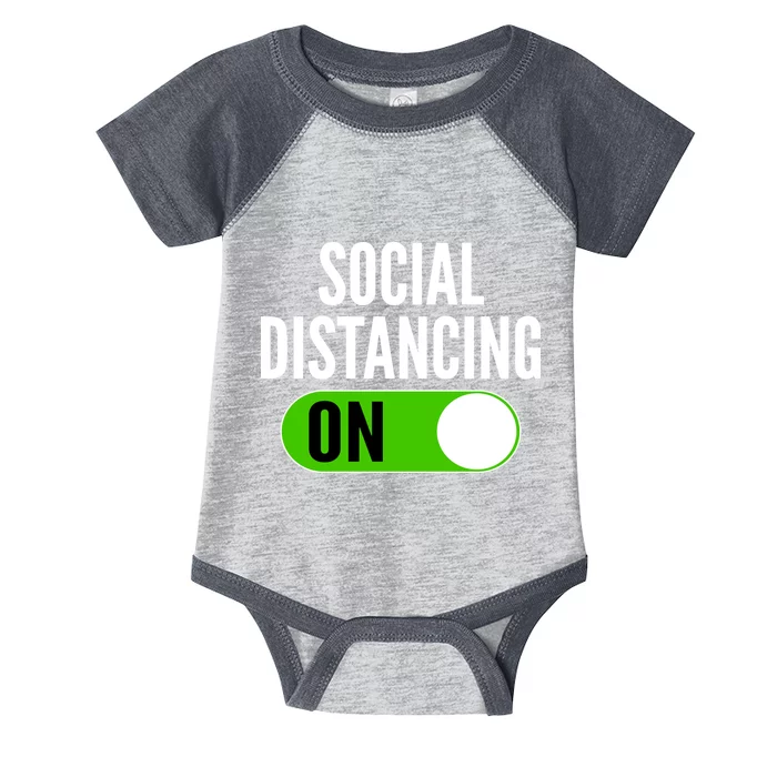 Social Distancing On Button Infant Baby Jersey Bodysuit