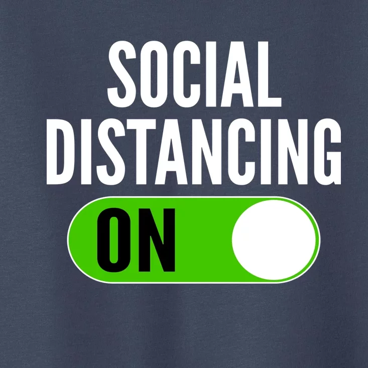 Social Distancing On Button Toddler T-Shirt