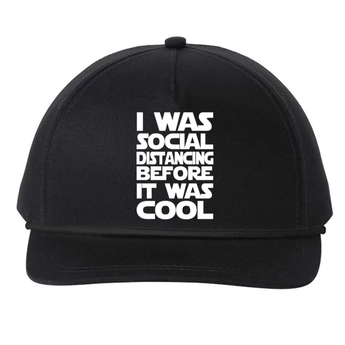 Social Distancing Was Cool Introvert Quarantine Snapback Five-Panel Rope Hat