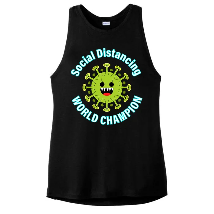 Social Distancing World Champion Ladies Tri-Blend Wicking Tank