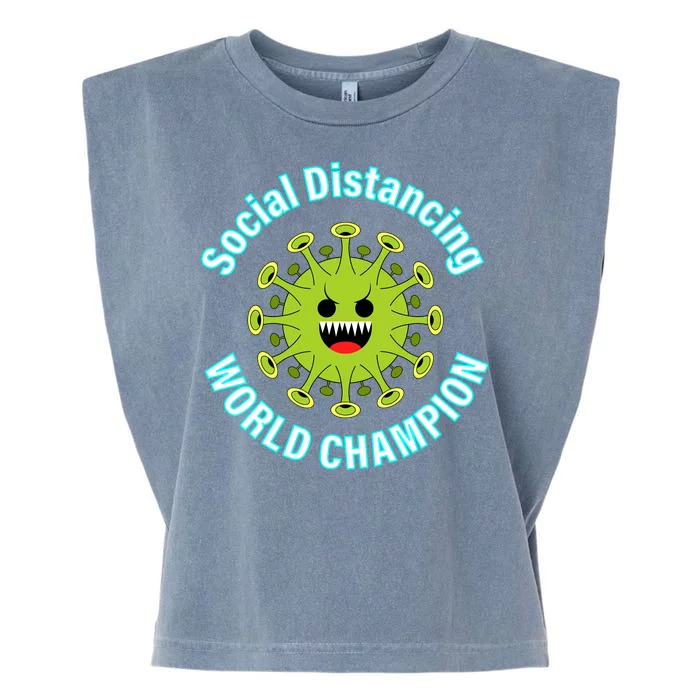 Social Distancing World Champion Garment-Dyed Women's Muscle Tee