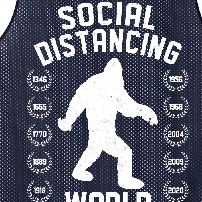 Social Distancing World Champion Sasquatch Mesh Reversible Basketball Jersey Tank