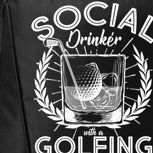 Social Drinker with a Golfing Problem City Backpack