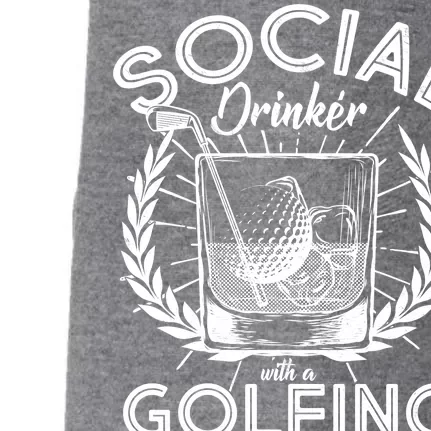 Social Drinker with a Golfing Problem Doggie 3-End Fleece Hoodie