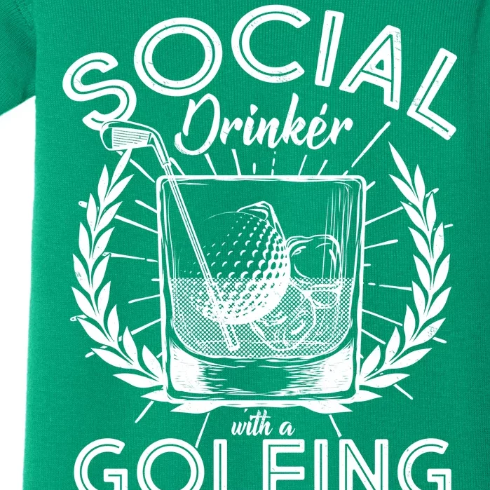 Social Drinker with a Golfing Problem Baby Bodysuit