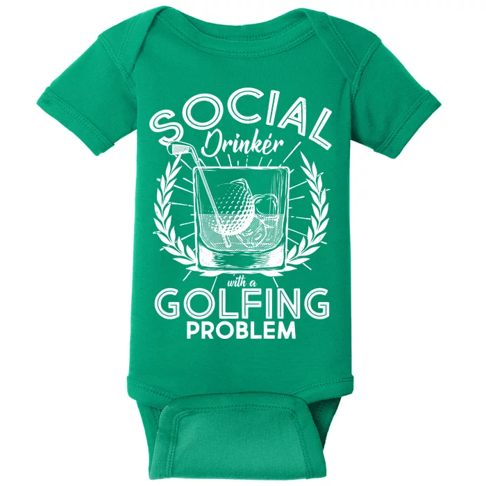 Social Drinker with a Golfing Problem Baby Bodysuit