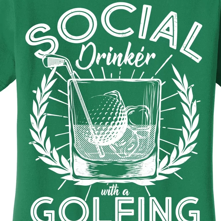 Social Drinker with a Golfing Problem Women's T-Shirt