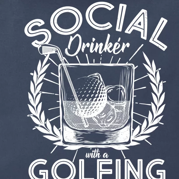 Social Drinker with a Golfing Problem Zip Tote Bag