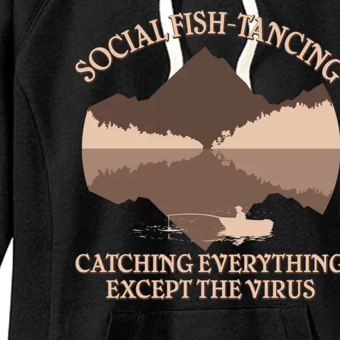 Social Fish-Tancing Funny Social Distancing Women's Fleece Hoodie