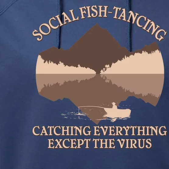 Social Fish-Tancing Funny Social Distancing Performance Fleece Hoodie