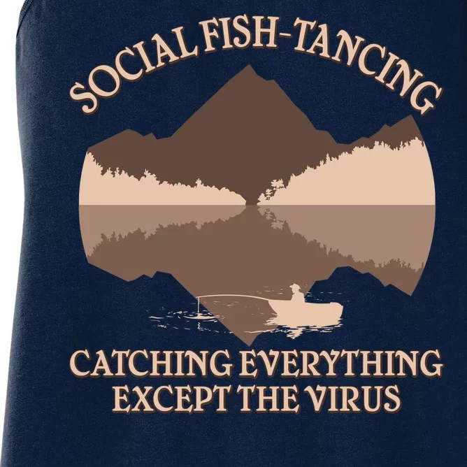 Social Fish-Tancing Funny Social Distancing Women's Racerback Tank