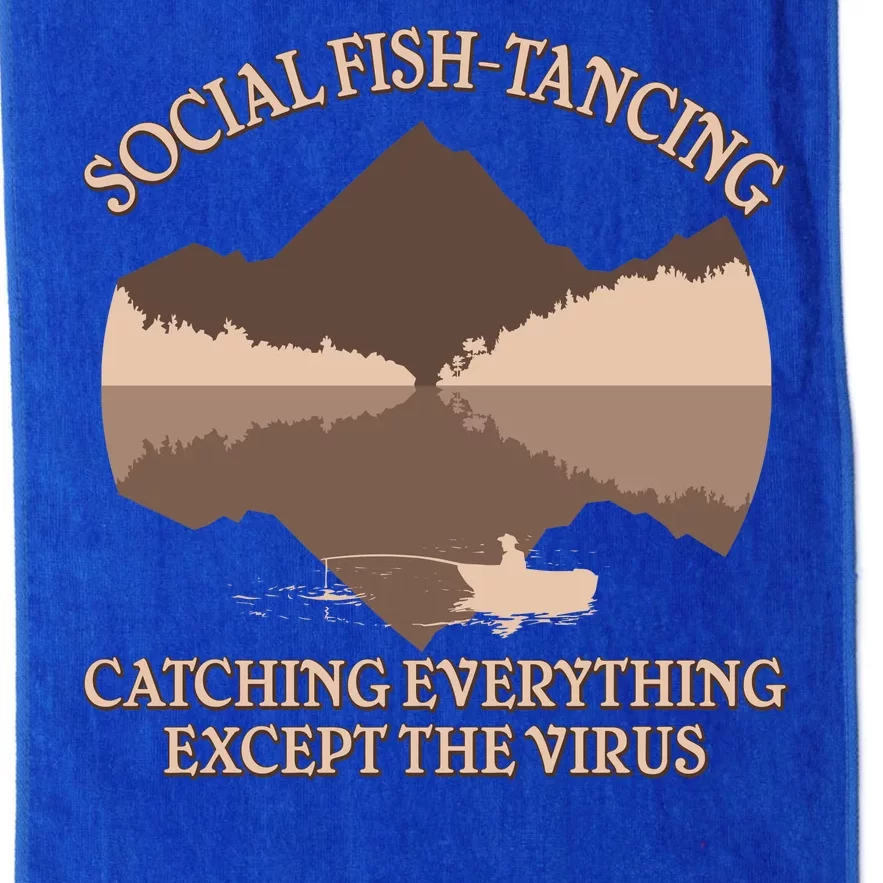 Social Fish-Tancing Funny Social Distancing Platinum Collection Golf Towel