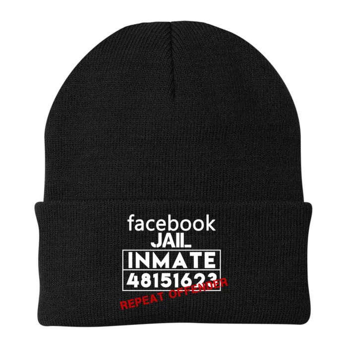 Social Media Jail Inmate Repeat Offender Knit Cap Winter Beanie