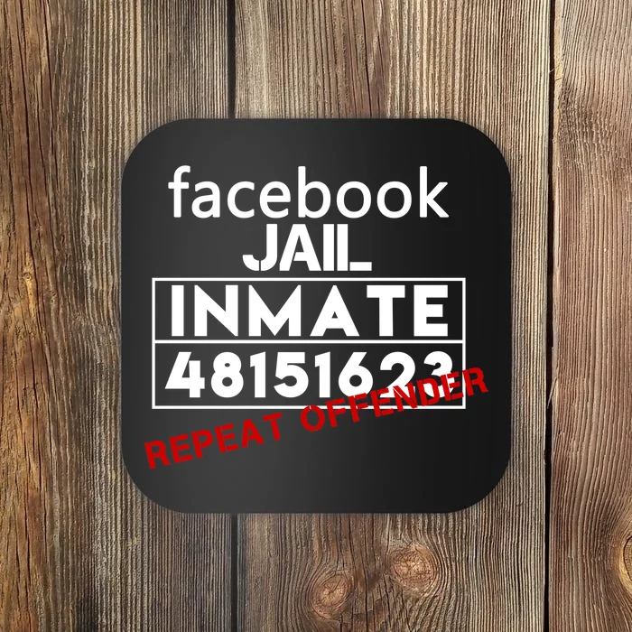 Social Media Jail Inmate Repeat Offender Coaster