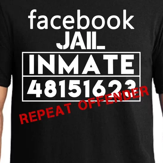 Social Media Jail Inmate Repeat Offender Pajama Set