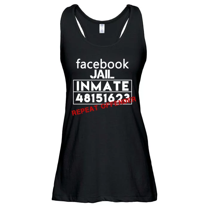 Social Media Jail Inmate Repeat Offender Ladies Essential Flowy Tank