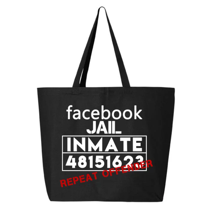 Social Media Jail Inmate Repeat Offender 25L Jumbo Tote