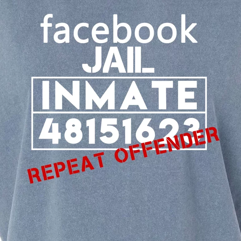 Social Media Jail Inmate Repeat Offender Garment-Dyed Women's Muscle Tee