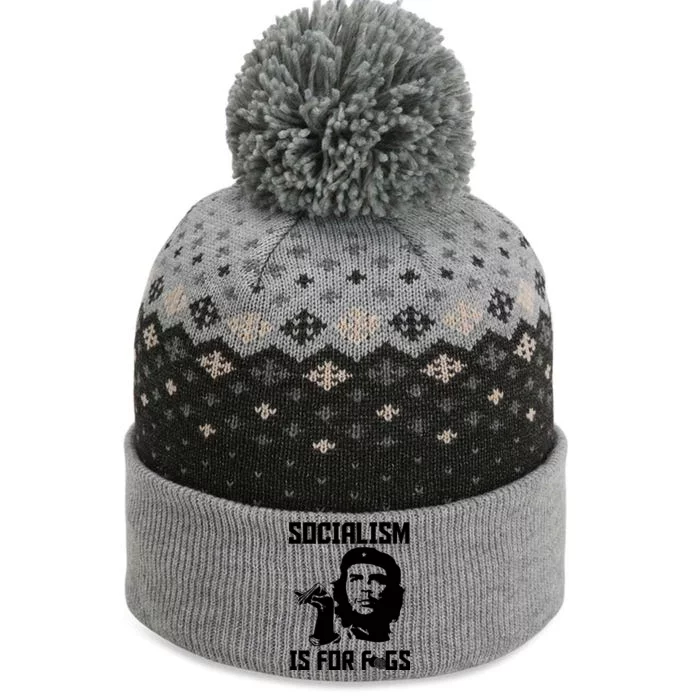 Socialism Is For Figs The Baniff Cuffed Pom Beanie