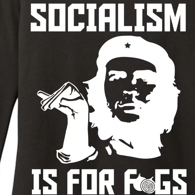 Socialism Is For Figs Womens CVC Long Sleeve Shirt