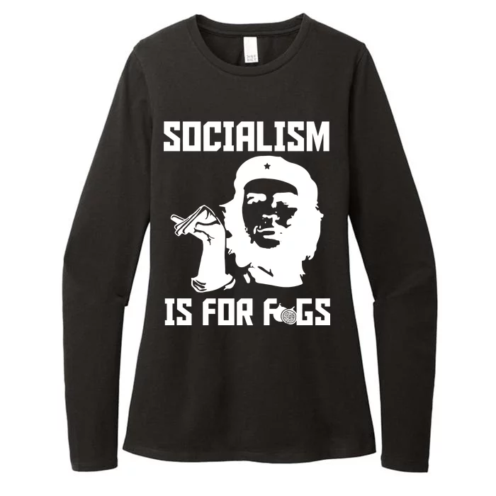 Socialism Is For Figs Womens CVC Long Sleeve Shirt