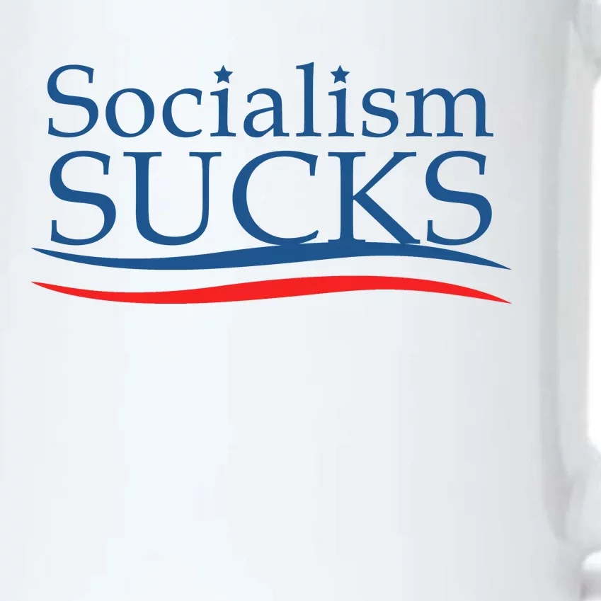 Socialism Sucks Black Color Changing Mug