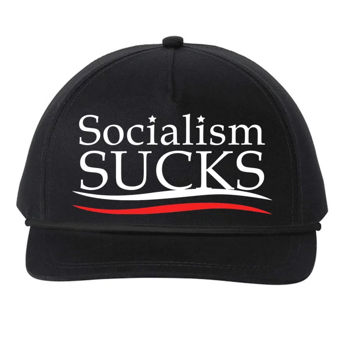 Socialism Sucks Snapback Five-Panel Rope Hat