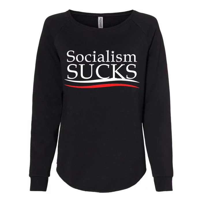 Socialism Sucks Womens California Wash Sweatshirt