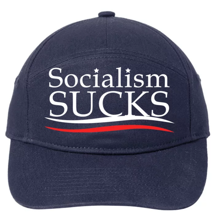 Socialism Sucks 7-Panel Snapback Hat