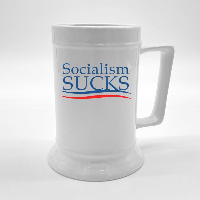 Socialism Sucks Front & Back Beer Stein