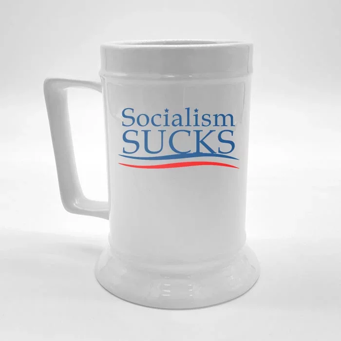 Socialism Sucks Front & Back Beer Stein