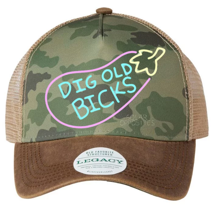 Solar Opposites Dig Old Bicks Neon Sign Legacy Tie Dye Trucker Hat